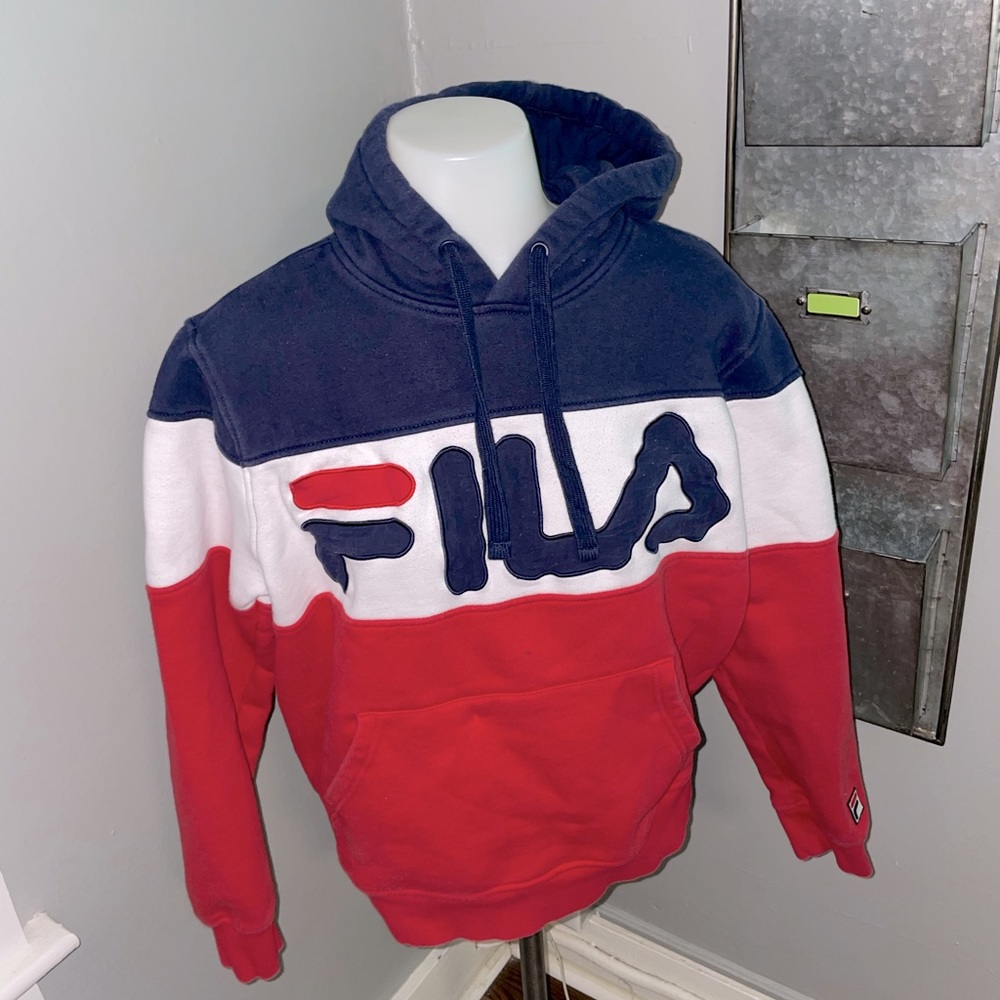 RED WHITE & BLUE FILA sweatshirt